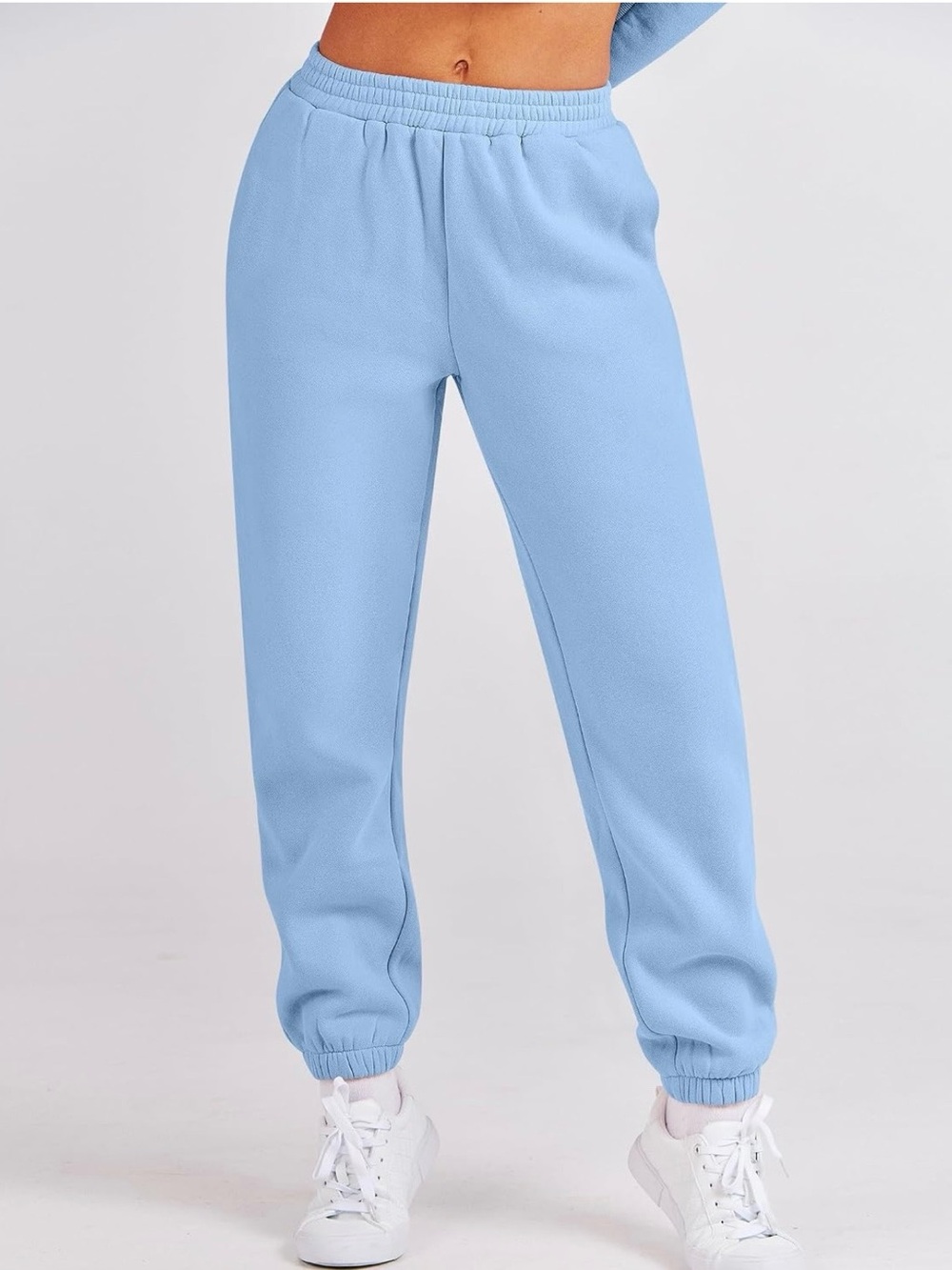 Light Blue Women's Fleece Jogger Set - Picture 3 of 14